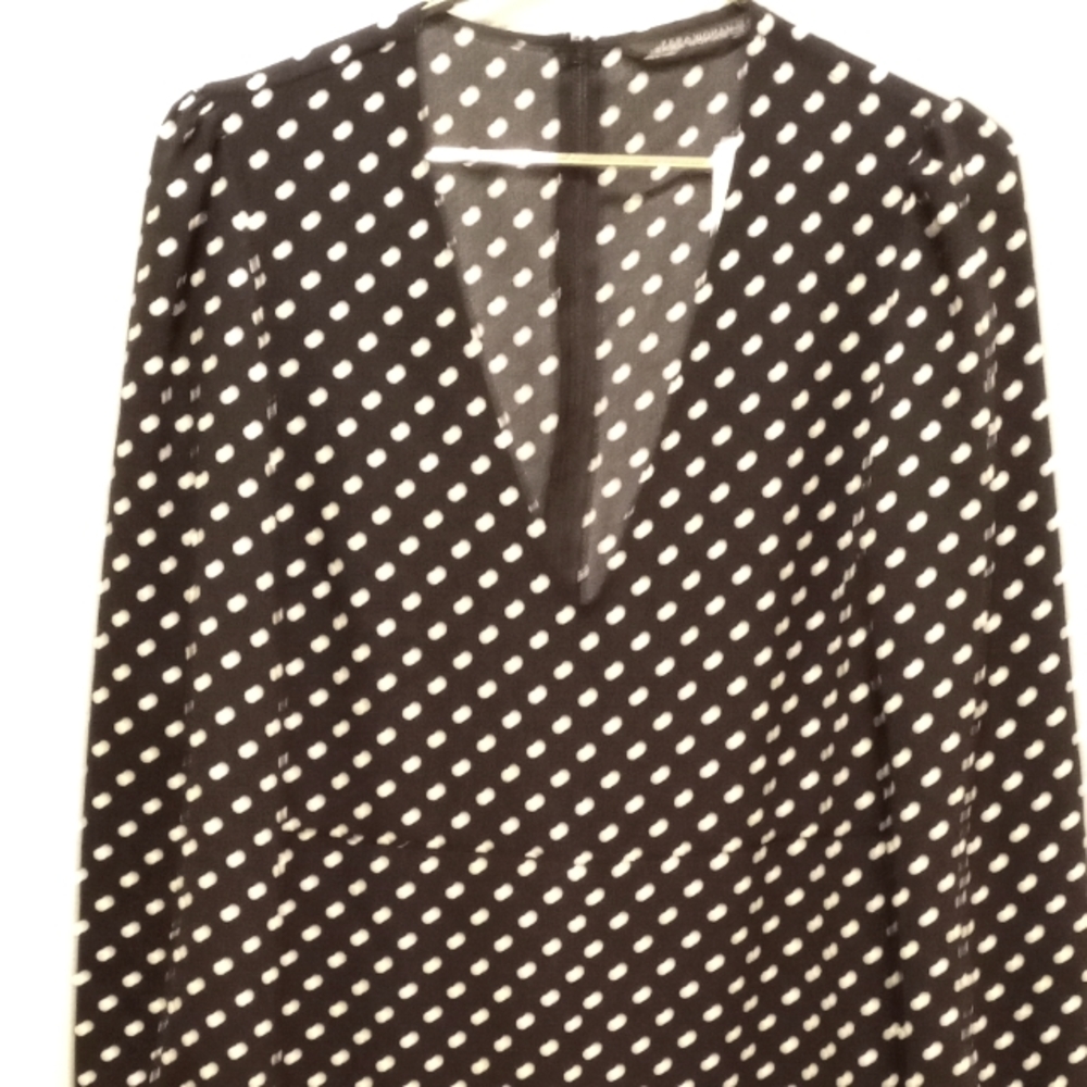 ZARA WOMAN POLKA-DOT JUMPSUIT